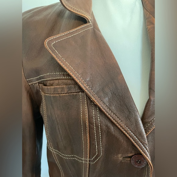 Vintage leather jacket - Picture 4 of 7